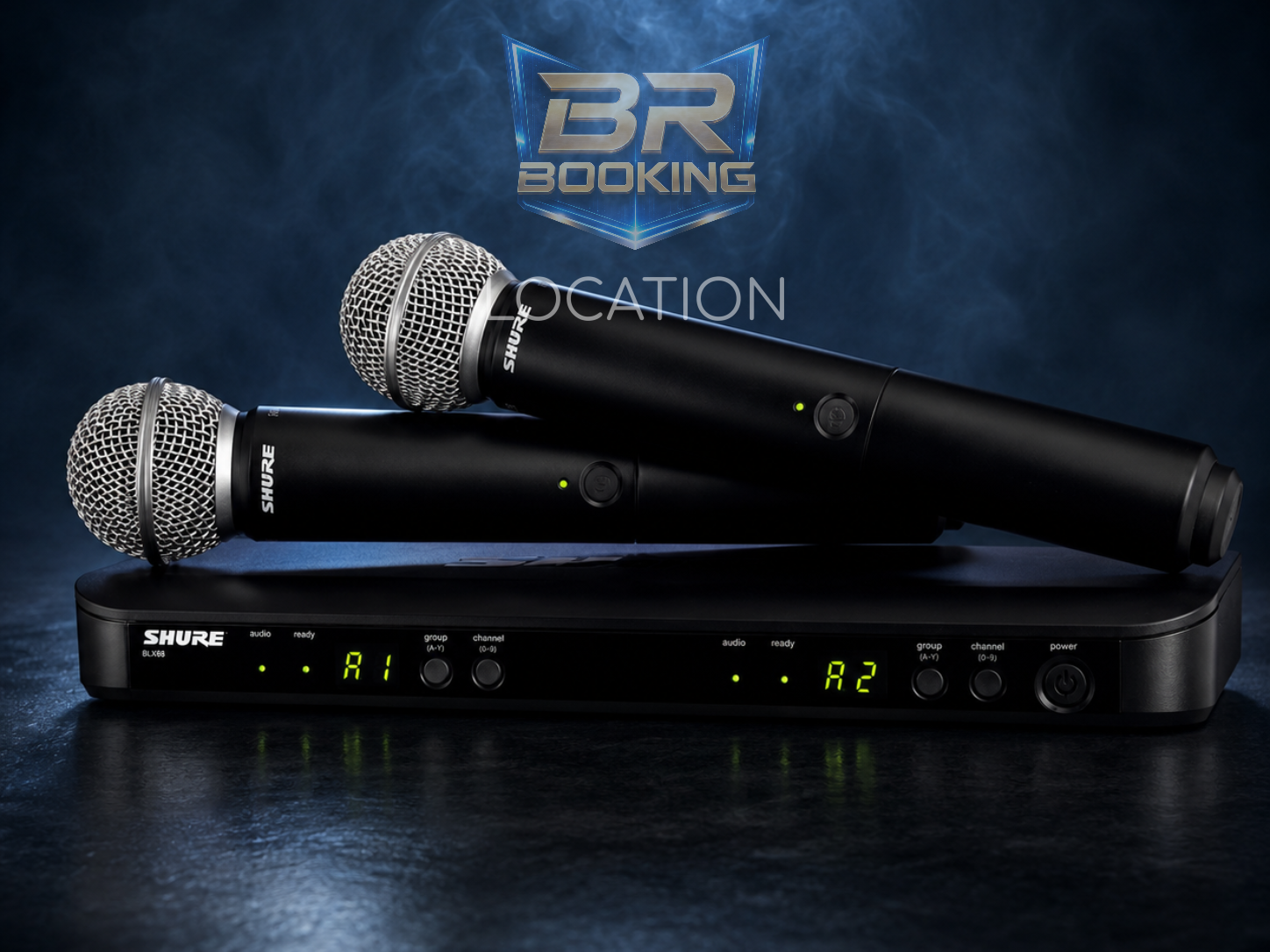 LOCATION DOUBLE MICRO SANS FIL SHURE BETA58 / BLX288E